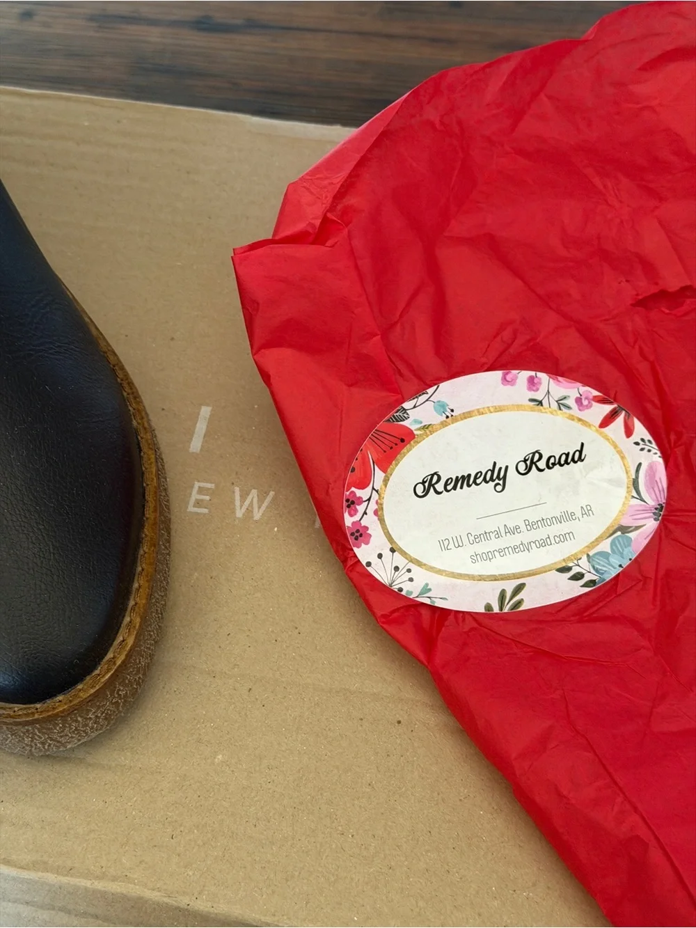 Black Leather Knee-High Boots with Cream Shearling Cuff
